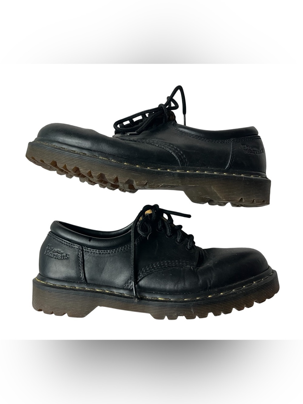 DR MARTENS PADDED LEATHER OXFORDS SHOES MENS 9 WOMENS 10